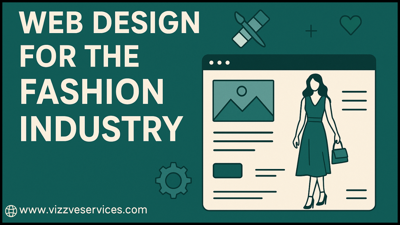 Elegant fashion industry website design by Vizzve Services